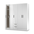 Penmere 5 Door Wardrobe With Drawers White from Roseland Furniture