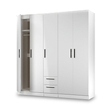 Penmere 5 Door Wardrobe With Drawers White from Roseland Furniture
