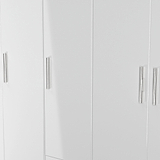 Penmere 5 Door Wardrobe With Drawers White from Roseland Furniture
