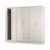 Penmere 6 Door Wardrobe With Drawers Cashmere from Roseland Furniture
