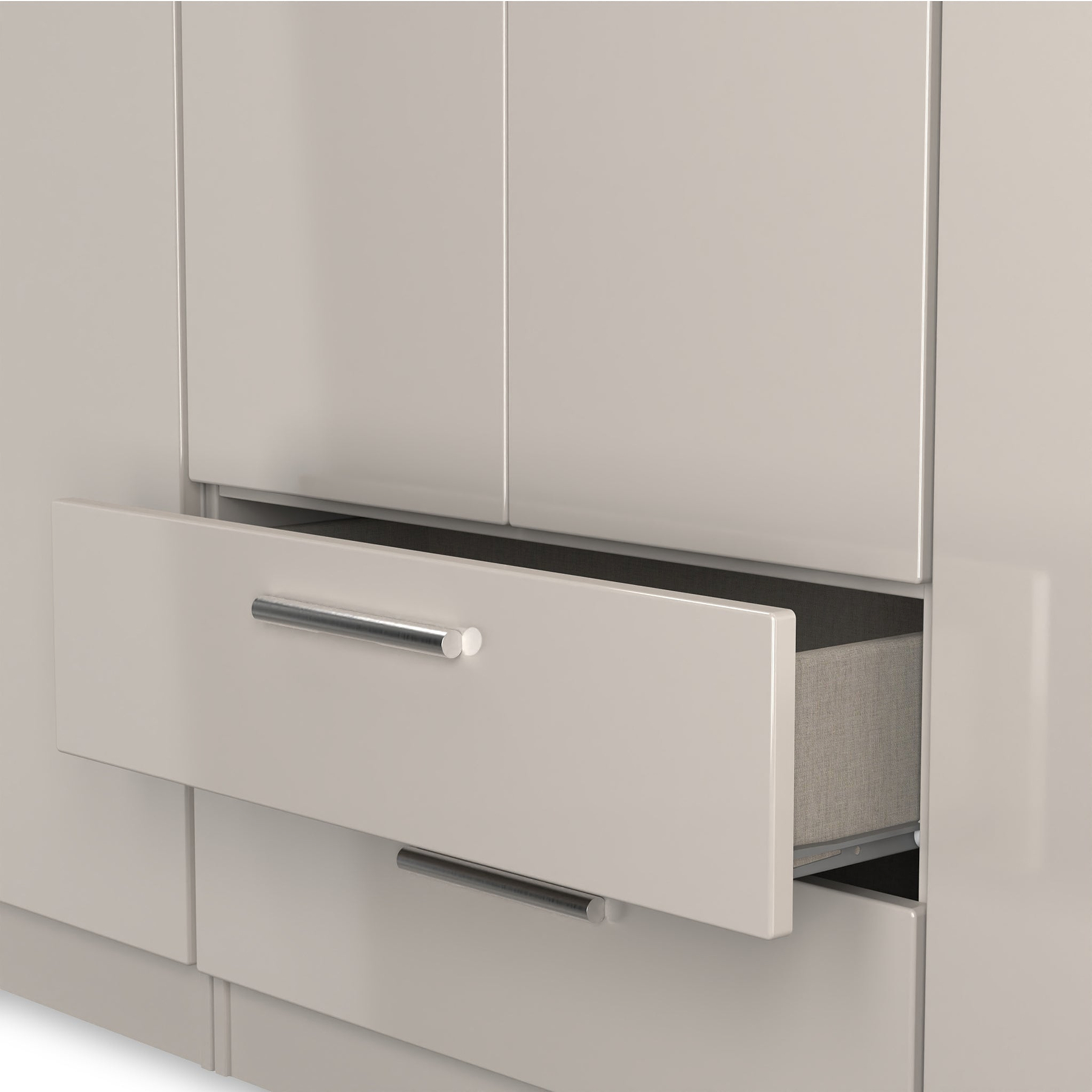 Penmere 6 Door Wardrobe With Drawers Cashmere from Roseland Furniture