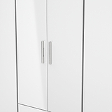 Penmere 6 Door Wardrobe With Drawers White from Roseland Furniture