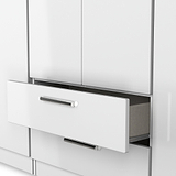 Penmere 6 Door Wardrobe With Drawers White from Roseland Furniture