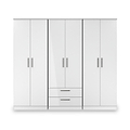 Penmere 6 Door Wardrobe With Drawers White from Roseland Furniture