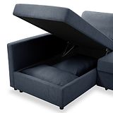 Staunton Corner Sofabed Navy from Roseland Furniture