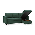 Soldier Corner Sofa Bed in Green from Roseland Furniture