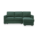 Soldier Corner Sofa Bed in Green from Roseland Furniture
