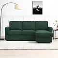 Soldier Corner Sofa Bed in Green from Roseland Furniture