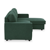 Soldier Corner Sofa Bed in Green from Roseland Furniture