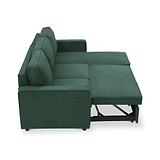 Soldier Corner Sofa Bed in Green from Roseland Furniture