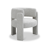 Lenore Curved Armchair Natural from Roseland Furniture