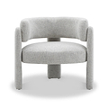 Lenore Curved Armchair Natural from Roseland Furniture
