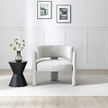 Lenore Curved Armchair Natural from Roseland Furniture