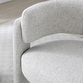 Lenore Curved Armchair Natural from Roseland Furniture