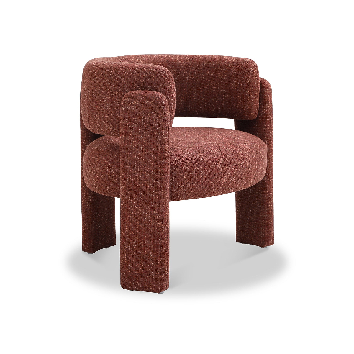 Lenore Curved Armchair Rust from Roseland Furniture