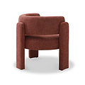 Lenore Curved Armchair Rust from Roseland Furniture