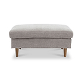 Carrington Chenille Footstool Natural from Roseland Furniture