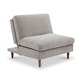 Carrington Chenille Click Clack Lounge Chair Natural from Roseland Furniture