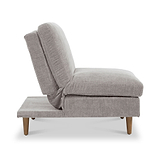 Carrington Chenille Click Clack Lounge Chair Natural from Roseland Furniture