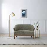 Lucinda Chenille 2 Seater Sofa Olive from Roseland Furniture
