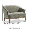 Lucinda Chenille 2 Seater Sofa Olive from Roseland Furniture