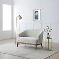Lucinda Chenille 2 Seater Sofa Natural from Roseland Furniture