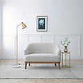 Lucinda Chenille 2 Seater Sofa Natural from Roseland Furniture