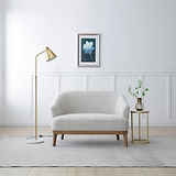 Lucinda Chenille 2 Seater Sofa Natural from Roseland Furniture