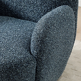 Portia Swivel Armchair Navy from Roseland Furniture