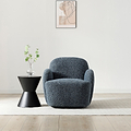 Portia Swivel Armchair Navy from Roseland Furniture
