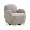 Portia Swivel Armchair Natural from Roseland Furniture