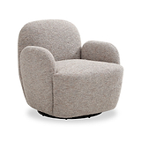 Portia Swivel Armchair Natural from Roseland Furniture