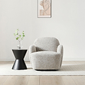 Portia Swivel Armchair Natural from Roseland Furniture