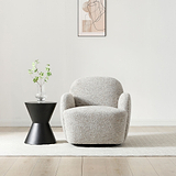 Portia Swivel Armchair Natural from Roseland Furniture