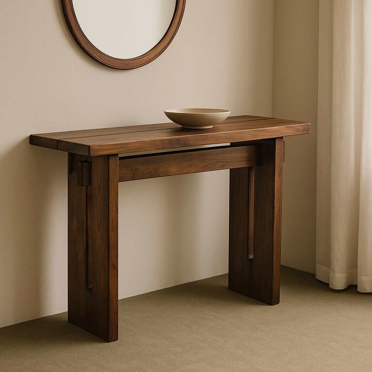 Morelle Acacia Wood Console Table from Roseland Furniture