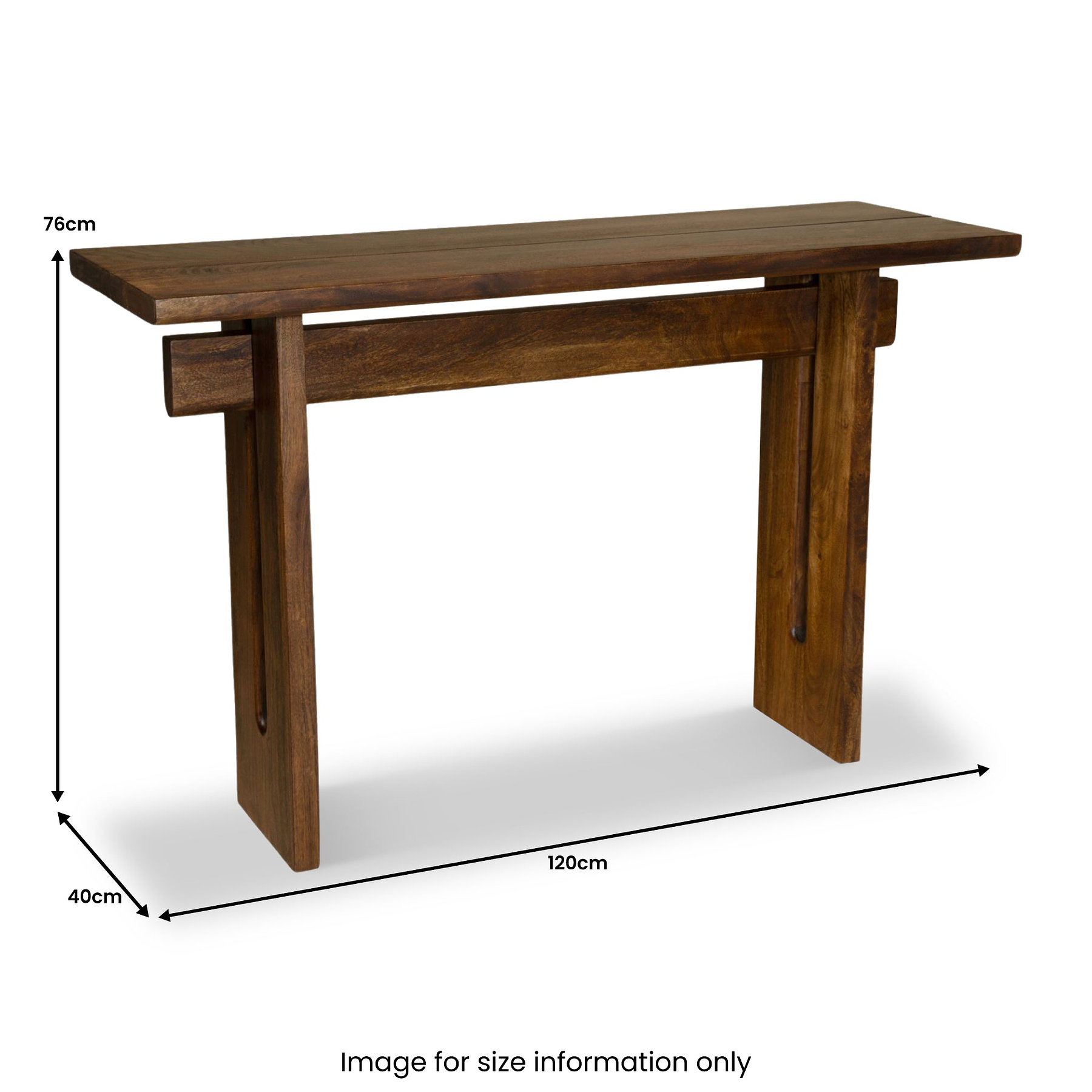 Morelle Acacia Wood Console Table from Roseland Furniture