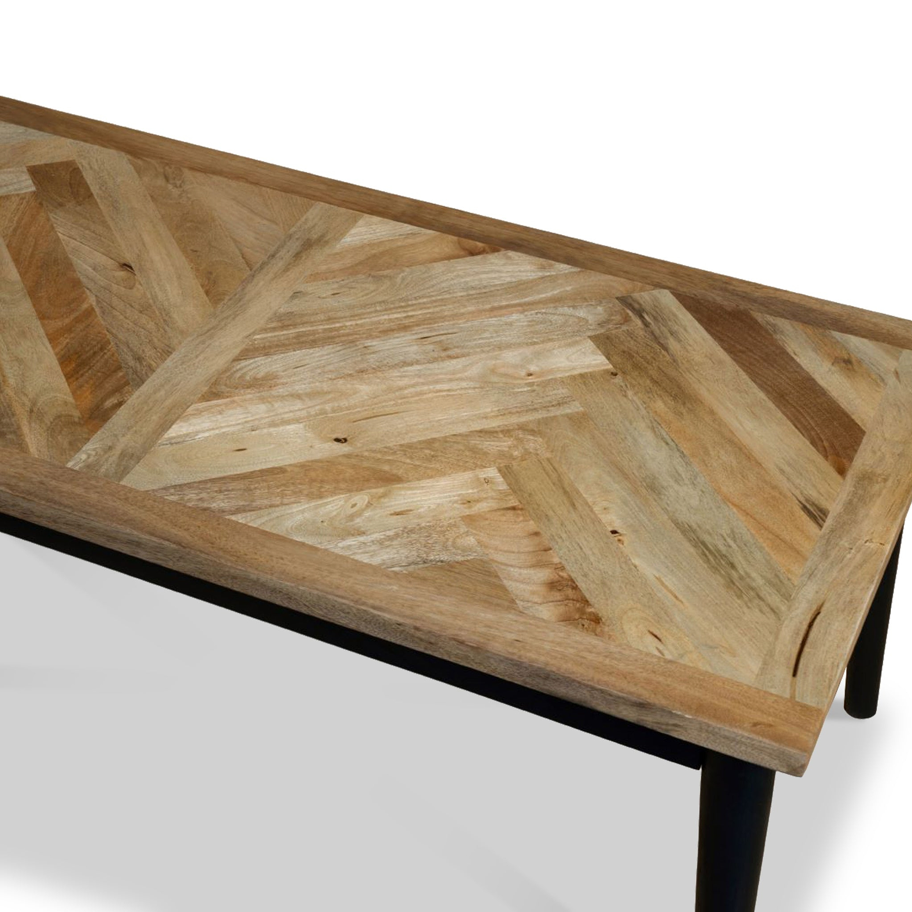 Maeko Parquet Mango Wood Coffee Table from Roseland Furniture