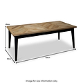 Maeko Parquet Mango Wood Coffee Table from Roseland Furniture