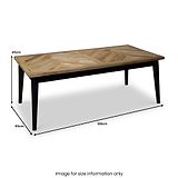 Maeko Parquet Mango Wood Coffee Table from Roseland Furniture