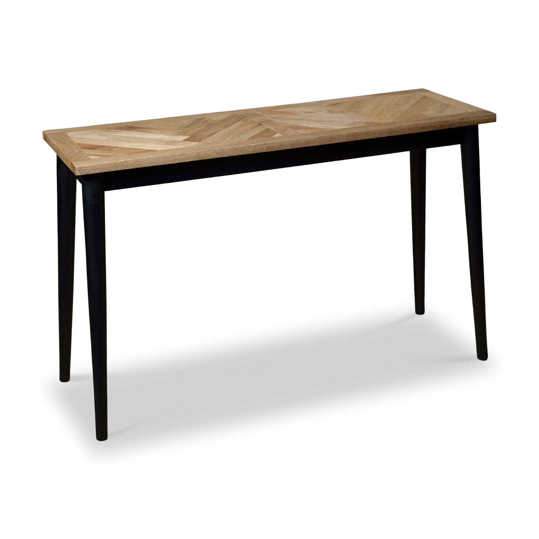 Maeko Parquet Mango Wood Console Table from Roseland Furniture