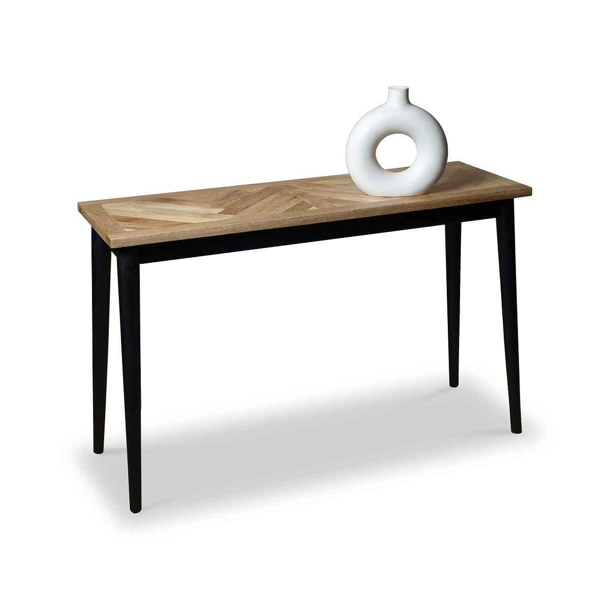 Maeko Parquet Mango Wood Console Table from Roseland Furniture