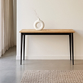 Maeko Parquet Mango Wood Console Table from Roseland Furniture