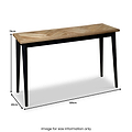 Maeko Parquet Mango Wood Console Table from Roseland Furniture