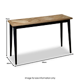 Maeko Parquet Mango Wood Console Table from Roseland Furniture