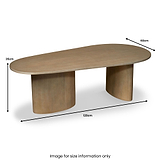Zenra Mango Wood Coffee Table from Roseland Furniture