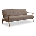 Frazier Button Back Sofa Bed Taupe from Roseland Furniture