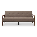 Frazier Button Back Sofa Bed Taupe from Roseland Furniture