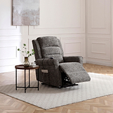 Hendry Twin Motor Power Recliner Armchair Grey from Roseland Furniture