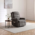 Hendry Twin Motor Power Recliner Armchair Grey from Roseland Furniture