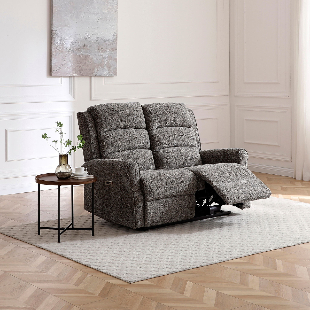 Hendry Power Recliner 2 Seater Sofa Grey from Roseland Furniture